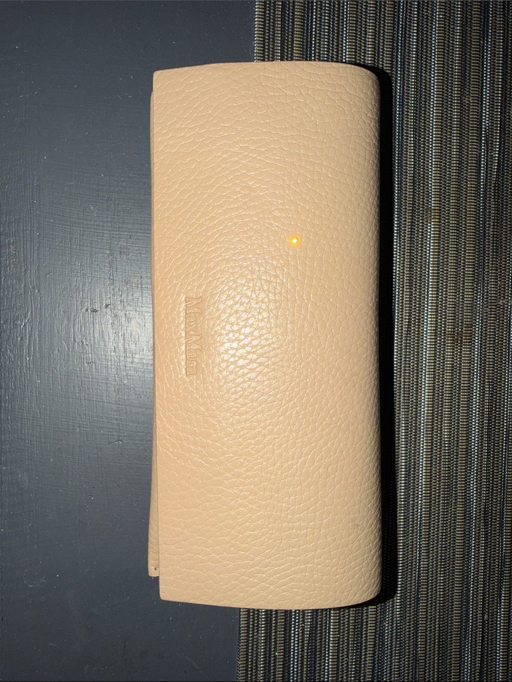 MaxMara Blush Leather Glasses Case